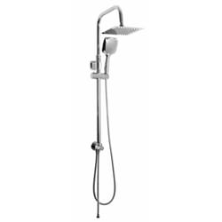 Idro Bric - Colonna doccia serie oasi design quadro e risparmio acqua integrato con soffione in acciaio