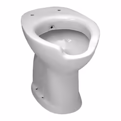Vaso bidet ergonomico con apertura frontale cm 58x38,5xh 49 con scarico a pavimento e predisposizione di flussometro Vaso bid ...