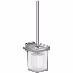 Idro Bric - cubo portascopino vetro satinato cromato