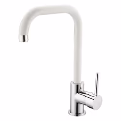 Miscelatore lavello cucina Florida bocca alta bianco satinato Idrobric SCARUB0831BS Miscelatore monocomando lavello bocca alt ...
