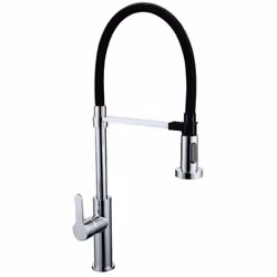 Miscelatore serie Miami monocomando lavello con doccetta abs 2 getti con aggancio magnetico canna alta orientabile realizzata ...