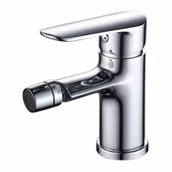 Rubinetto serie One monocomando bidet, finitura cromata con leva in metallo e cartuccia a dischi ceramici D 35 mm Miscelatore ...