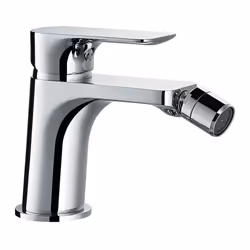 Miscelatore serie Cloe monocomando bidet, finitura cromata con leva in metallo e cartuccia a dischi ceramici D 35 mm Miscelat ...