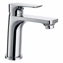 Rubinetto serie Cloe monocomando lavabo alto, finitura cromata con leva in metallo e cartuccia a dischi ceramici D 35 mm Misc ...