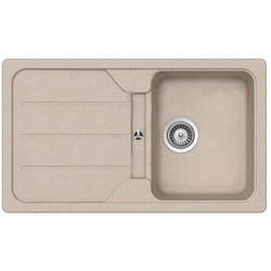 Lavello avena 1 vasca e sgocciolatoio 86x50