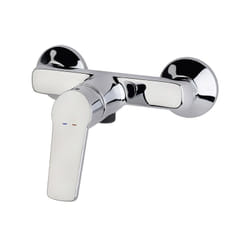Idro Bric - Miscelatore esterno doccia cromato con leva in metallo - Serie Fluid