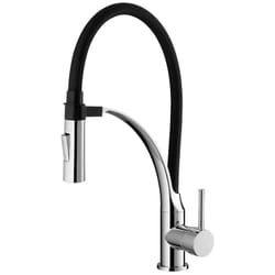 Idro Bric - Miscelatore lavello nero con doccetta ad aggancio magnetico - serie Seattle