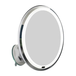 Specchio ingranditore 10x a Led, orientabile a 360° con ventosa