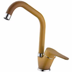 Miscelatore monocomando per lavello dotato di bocca alta girevole e di aeratore per il risparmio dell’acqua (portata limitata ...