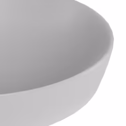 Lavabo d'appoggio ovale in ceramica da 60x40 cm grigio - Serie Nature - Vista aggiuntiva 2