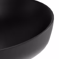 Lavabo d'appoggio ovale in ceramica da 60x40 cm nero - Serie Nature - Vista aggiuntiva 2