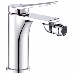 Miscelatore monocomando per bidet dotato di manopola in metallo. L’articolo è realizzato in ottone con finitura cromata.Misce ...