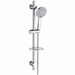 Set saliscendi doccia con 2 supporti regolabili asta 25mm cromo Leonida Idrobric SAPSAL0153CR Set saliscendi Leonida, metallo ...