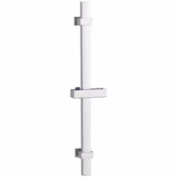Asta saliscendi in acciaio design quadroAsta saliscendi square realizzata in acciaio con finitura cromato lucido. Le misure s ...