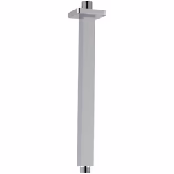 Braccio doccia quadro a soffitto 30 cm ottone cromatoBraccio doccia quadro, 20 cm. L'installazione è a soffitto ed è realizza ...