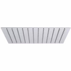 Soffione quadrato 30x30 in acciaio SS304 cromato con superficie lucida a specchioSoffione quadrato della serie Giglio. Il sof ...