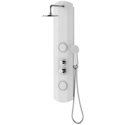 Pannello doccia ovale bianco - Serie Avana