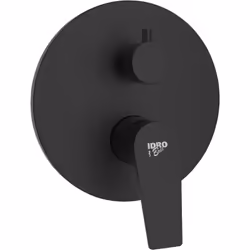 Il miscelatore incasso doccia con deviatore Serie Milton in nero opaco è un complemento perfetto per bagni moderni. Realizzat ...