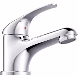 Il miscelatore lavabo Serie Clara in ottone cromato combina eleganza e funzionalità. Con un'altezza di 10,6 cm e una profondi ...