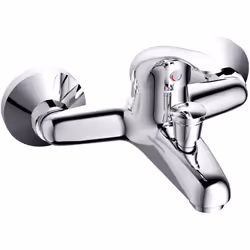 Il miscelatore vasca Serie Clara in ottone cromato è perfetto per bagni classici. Con un'altezza di 10,3 cm, una larghezza di ...