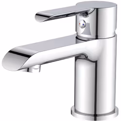 Il miscelatore lavabo Serie Neruda in ottone cromato combina stile moderno e funzionalità. Con un'altezza di 11,7 cm e una pr ...