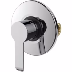 Il miscelatore incasso doccia Serie Neruda in ottone cromato è progettato per bagni moderni. Con un diametro di 11,5 cm e una ...
