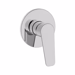 Il miscelatore incasso doccia Serie Eliot in ottone cromato è progettato per bagni eleganti e moderni. Con un diametro e una  ...