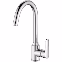 Il miscelatore lavello Serie Remi con bocca alta in ottone cromato è progettato per cucine moderne. Con un'altezza di 33,7 cm ...