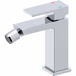 Il miscelatore bidet Serie Rubik in ottone cromato unisce praticità e design moderno. Con una cartuccia da 25 mm, garantisce  ...
