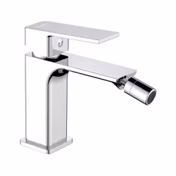 Il miscelatore bidet Serie Kant in ottone cromato combina funzionalità e un'estetica contemporanea. Con un'altezza di 14 cm e ...