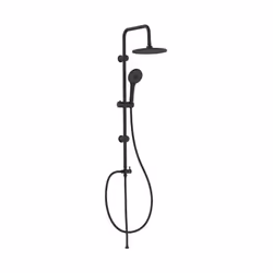 Con un design sofisticato, la colonna doccia Serie Berna in acciaio SS304 con finitura nero opaco è dotata di un soffione ton ...