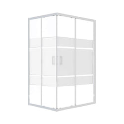 Box Doccia Rettangolare Serigrafato 68-80/88-100x190h 6mm Cromato - Imperia