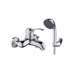 Miscelatore vasca cromato stile vintage con doccetta - serie Oxford