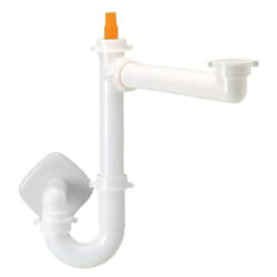 Sifone salvaspazio per lavello cucina a 1 vasca idrobric spazio 1, idb s0284
