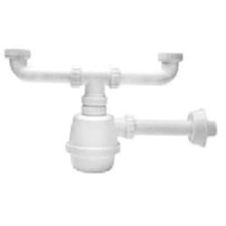 Idro Bric - sifone plastica 2 vie da 1''1/2