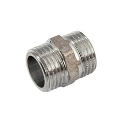 Idro Bric - Nipplo doppio mm cromato lucido 1/2" x 1/2'