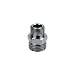 Idro Bric - Nipplo doppio mm ridotto cromato lucido 1/2"x3/8"