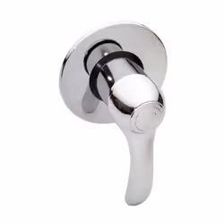 Rubinetto monocomando incasso doccia, finitura cromata, con leva in metallo e cartuccia a dischi ceramici D 40 mm Miscelatore ...