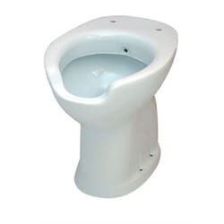 Vaso ergonomico con apertura frontale 58x38,5xh 49 con scarico a pavimento