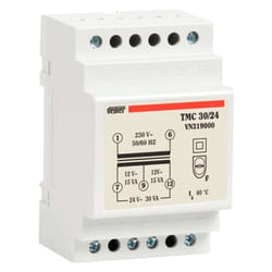 Vemer - Trasformatore modulare tmc 30VA 230/12/24V 3 Moduli VN319000