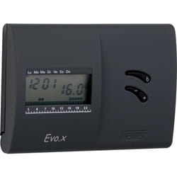 Vemer - cronotermostato evo.x nero da parete con programmazione settimanale a batteria vn136800