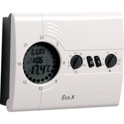 Vemer - VN160800 eco.x-w - Cronotermostato Digitale per Caldaia, Programmazione Settimanale, Alimentazione a Batterie, Bianco