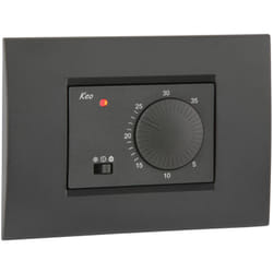 Vemer - Termostato da Incasso (503) con Manopola 230V VN171500 Keo-A - Bianco e Grigio Antracite