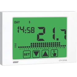 Vemer - Cronotermostato Digitale Touch Screen 230V VE453700 Chronos - Bianco