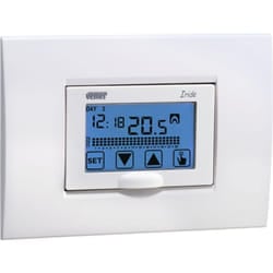 Vemer - Cronotermostato Digitale Touch Screen da Incasso a Batteria Programmazione Settimanale VE456000 Iride
