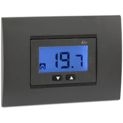Vemer - Termostato Digitale da Incasso (503) 230V VE558300 Keo-A lcd - Bianco e Grigio Antracite