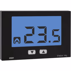 Termostato da parete con ampio display e alimentazione a 230 V AC. Il dispositivo Thalos Key 230 unisce estetica e praticità, ...