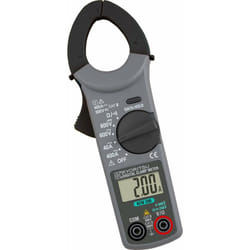 Vemer - kyoritsu kew 200 - Pinza Amperometrica Digitale per Misurazione Correnti Alternate , Tensioni Continue e Alternate e Resistenza, Grigio Scuro