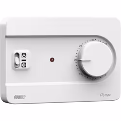 Termostato da parete con alimentazione a 230 V AC. Il dispositivo Olympo si caratterizza per la sua semplicità e praticità. C ...