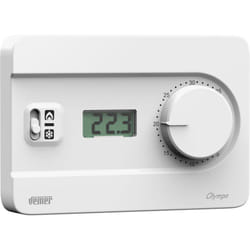 Vemer - Termostato con Manopola da Parete Alimentazione 230V VE757900 Olympo lcd